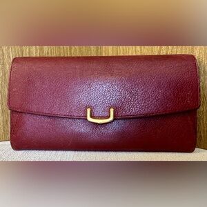 Cartier wallet with gold-tone hardware